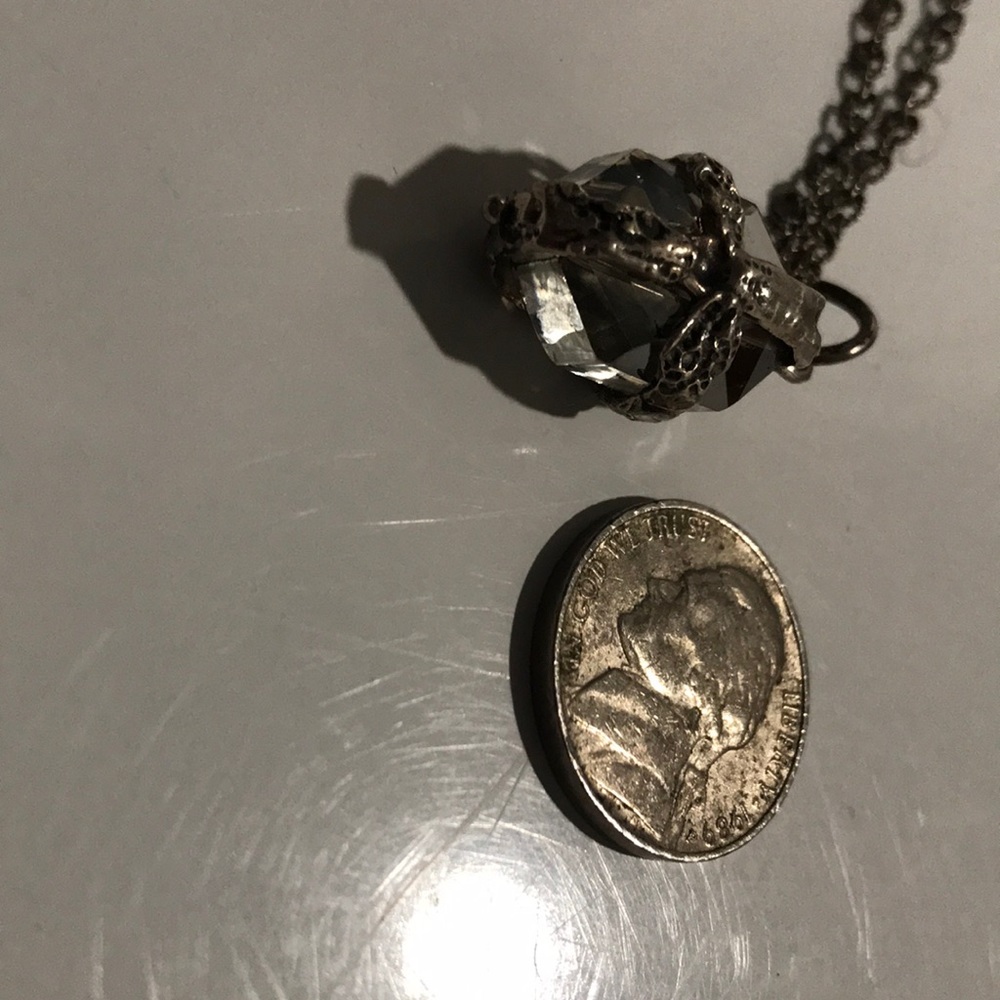 Waxing poetic crystal with cross pendant and chain - Picture 8 of 8